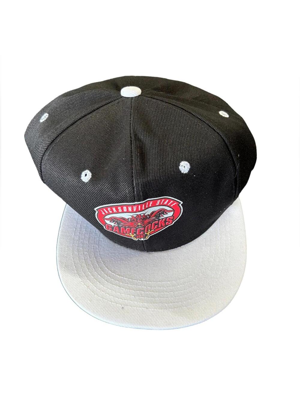 NCAA JACKSONVILLE GAMECOCKS adjustable black & white ball cap hat NWT